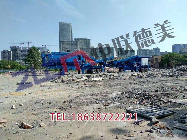 福建石子移动破碎站加鄂破