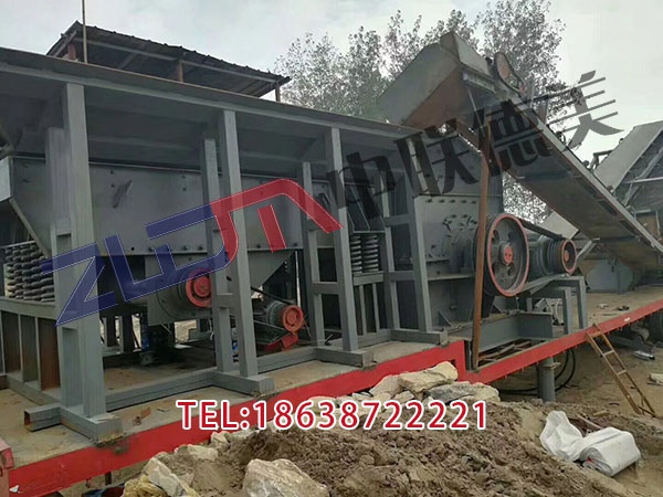 湖北河卵石移动破碎站类型