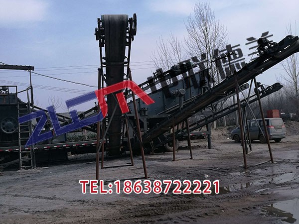 新疆轮胎式移动破碎机的工作视频