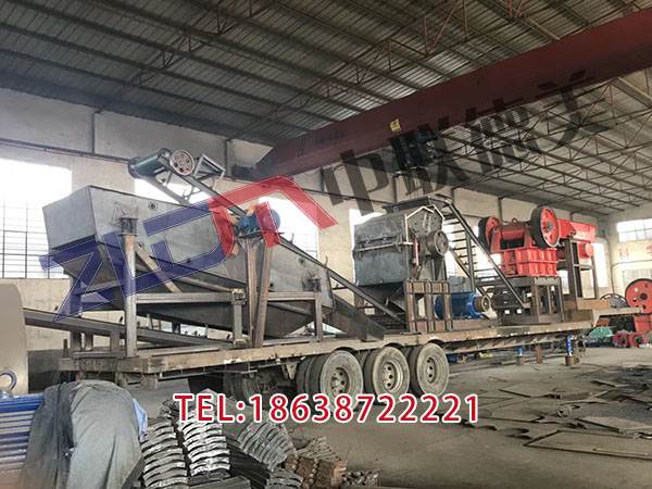 西藏制砂机移动破碎机工作视频